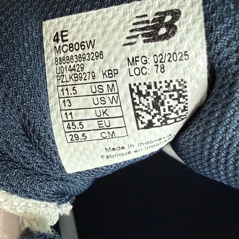 New Balance 806 'White' [MC806W] Men's Size 11.5-4E NEW - Picture 12 of 12